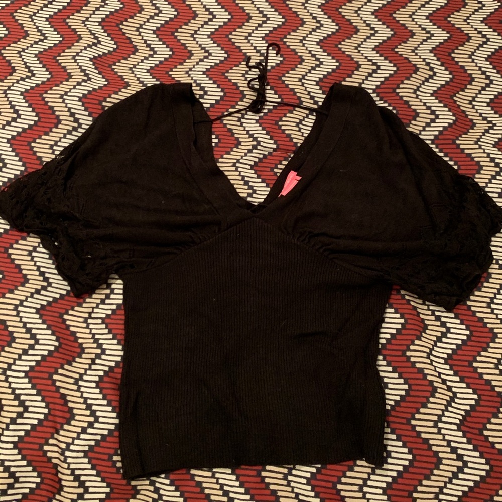 Black knit BCBGirls top